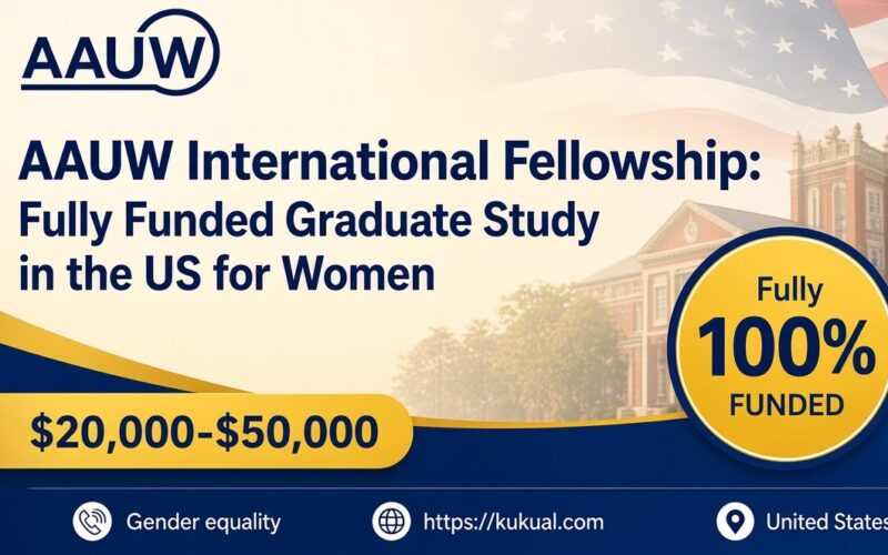 aauw internal fellowship 100% funded for women in the United States