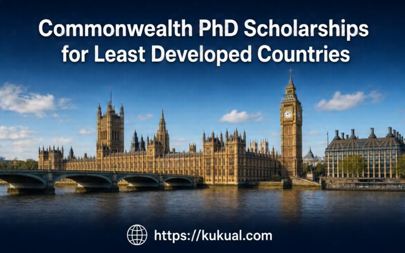 Commonwealth PhD Scholarships least developed countries